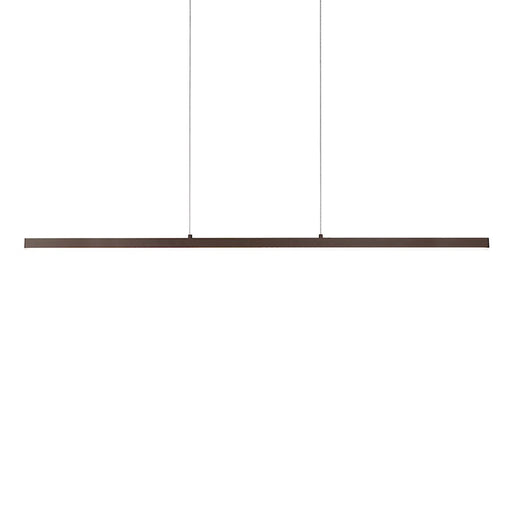 Kuzco Vega 56in 1-Light Linear Pendant | Modern Black Aluminum and White Acrylic Diffuser | Kitchen Island & Dining Room | 2990lm | Model LP10356-BK