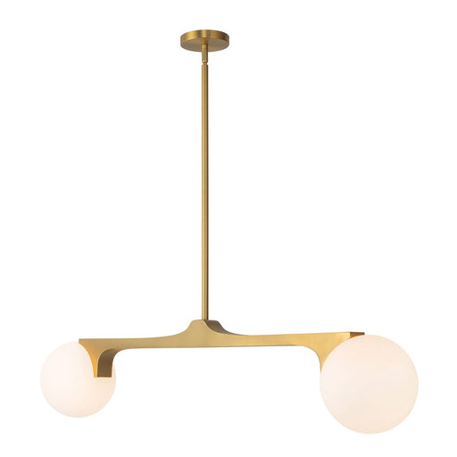 Kuzco Briar 47" Gold Linear Pendant, Brushed Gold