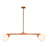 Kuzco Briar 47" Brown Linear Pendant, Teak - LP11546-TK