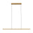 Kuzco Drift 45" Brass Dim LED Linear Pendant, Vintage Brass - LP12245-VB