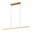 Kuzco Drift 45" Brass Dimmable LED Linear Pendant, Vintage Brass
