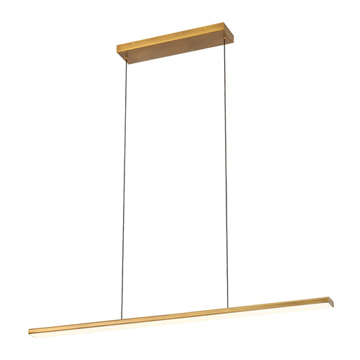Kuzco Drift 45" Brass Dimmable LED Linear Pendant, Vintage Brass