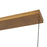 Kuzco Drift 45" Brass Dimmable LED Linear Pendant, Vintage Brass