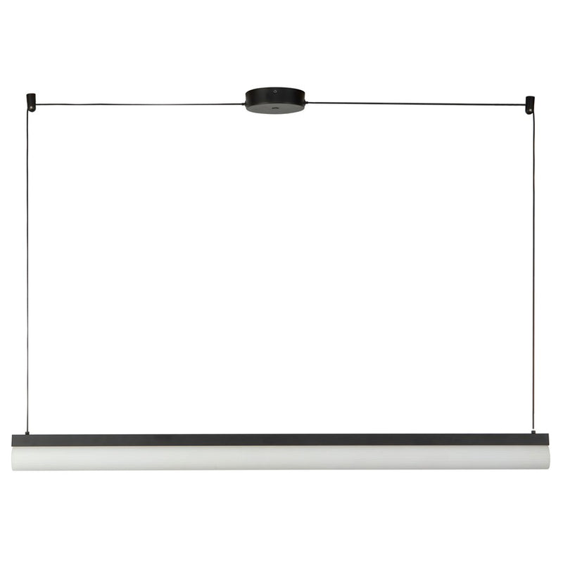 Kuzco Nio 45" Black Dimmable LED Linear Pendant, Black