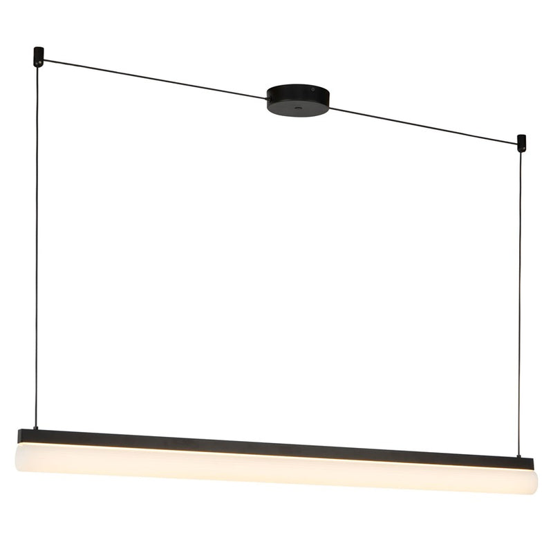 Kuzco Nio 45" Black Dimmable LED Linear Pendant, Black