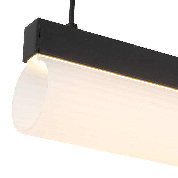 Kuzco Nio 45" Black Dimmable LED Linear Pendant, Black
