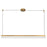 Kuzco Nio 45" Brass Dimmable LED Linear Pendant, Vintage Brass
