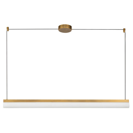 Kuzco Nio 45" Brass Dimmable LED Linear Pendant, Vintage Brass