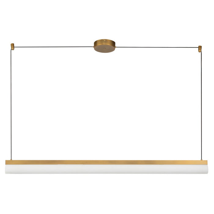 Kuzco Nio 45" Brass Dimmable LED Linear Pendant, Vintage Brass