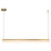 Kuzco Nio 45" Brass Dimmable LED Linear Pendant, Vintage Brass