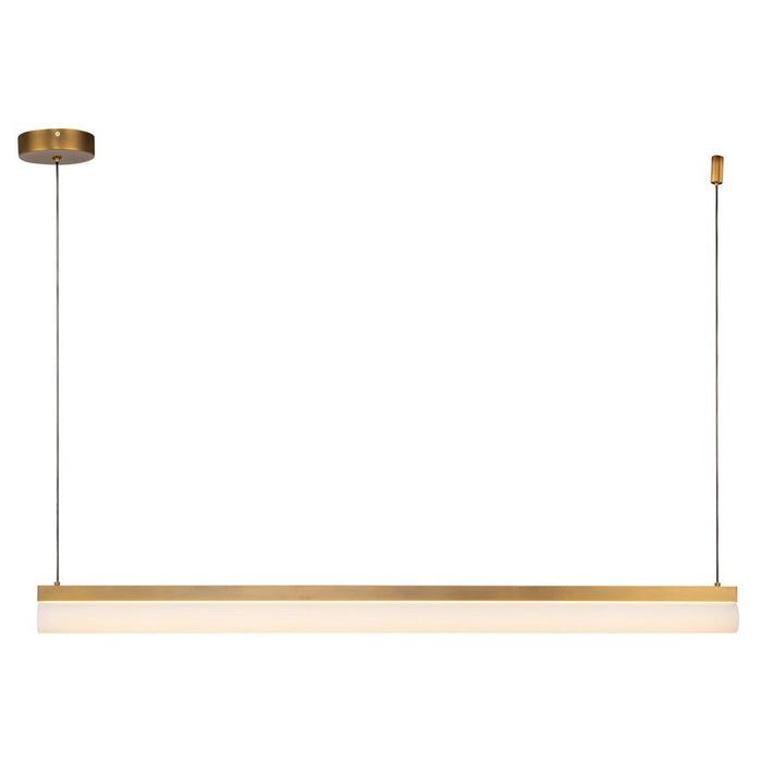 Kuzco Nio 45" Brass Dimmable LED Linear Pendant, Vintage Brass