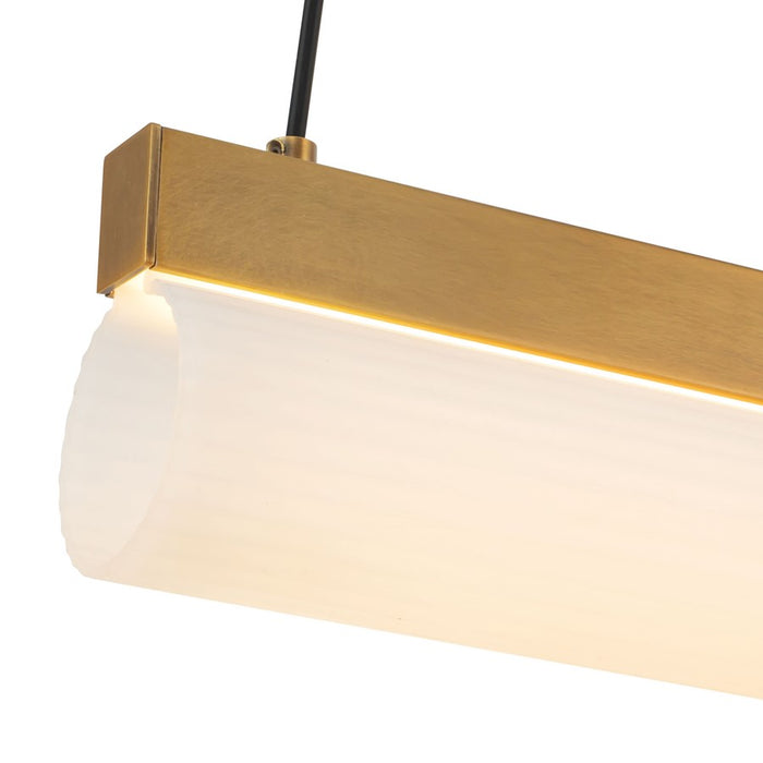 Kuzco Nio 45" Brass Dimmable LED Linear Pendant, Vintage Brass
