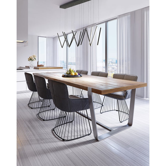 Kuzco Chute 40" LED Linear Pendant, Black - LP14840-BK-UNV-010