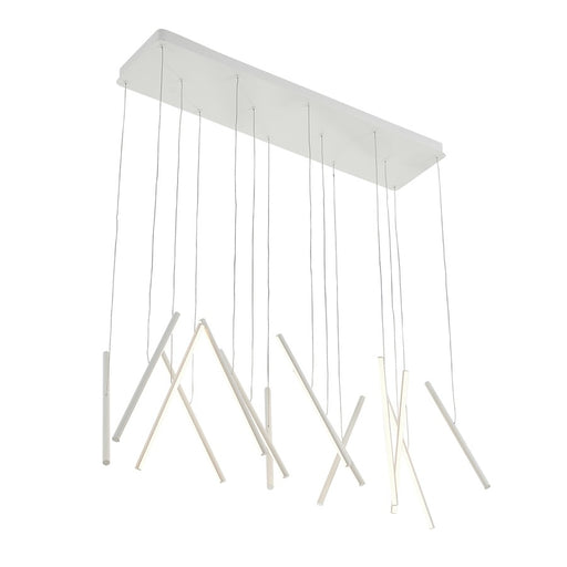 Kuzco Chute 40" LED Linear Pendant, White - LP14840-WH-UNV-010