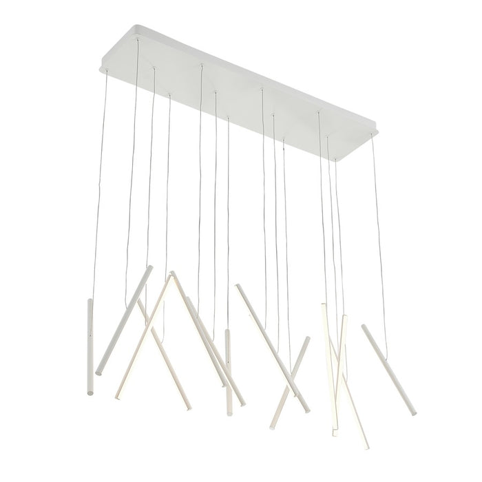 Kuzco Chute 40" LED Linear Pendant, White - LP14840-WH-UNV-010