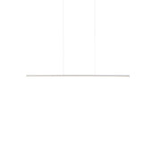 Kuzco Chute 35in LED Linear Pendant | White and White Acrylic Diffuser | Kitchen Island & Dining Room | 35.5 x 0.75 x 0.75 in | Model LP14935-WH