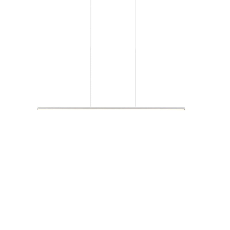 Kuzco Chute 35in LED Linear Pendant | White and White Acrylic Diffuser | Kitchen Island & Dining Room | 35.5 x 0.75 x 0.75 in | Model LP14935-WH