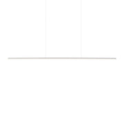 Kuzco Chute 47in LED Linear Pendant | Modern White Aluminum and White Acrylic Diffuser | Kitchen Island & Dining Room | Model LP14947-WH