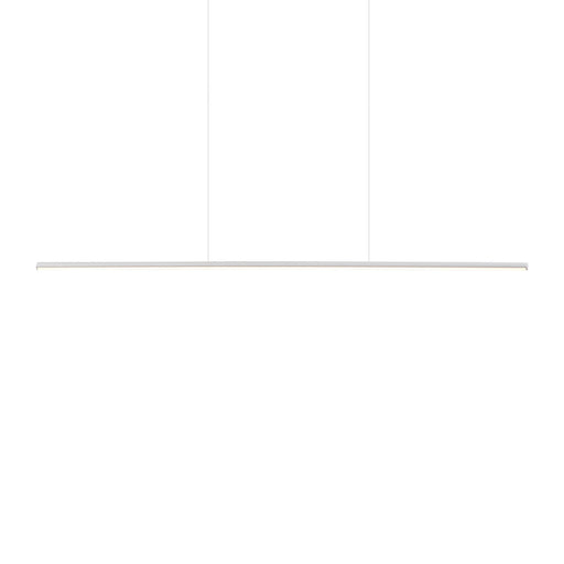 Kuzco Chute 47in LED Linear Pendant | Modern White Aluminum and White Acrylic Diffuser | Kitchen Island & Dining Room | Model LP14947-WH