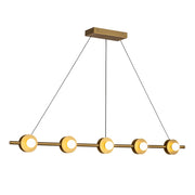 Kuzco Elixir 48" LED Linear Pendant, Brushed Gold/Steel Shade - LP15548-BG-UNV