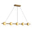 Kuzco Elixir 48" LED Linear Pendant, Brushed Gold/Steel Shade - LP15548-BG-UNV