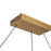 Kuzco Elixir 48" LED Linear Pendant, Brushed Gold/Steel Shade