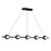 Kuzco Elixir 48" LED Linear Pendant, Black/Steel Shade - LP15548-BK-UNV