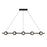Kuzco Elixir 48" LED Linear Pendant, Black/Steel Shade