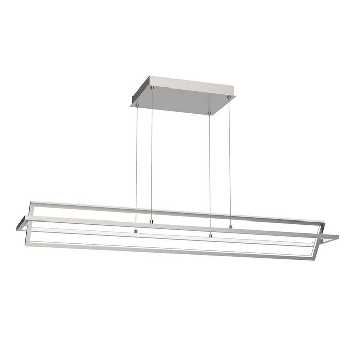 Kuzco Mondrian 48" Linear Pendant, Brushed Nickel