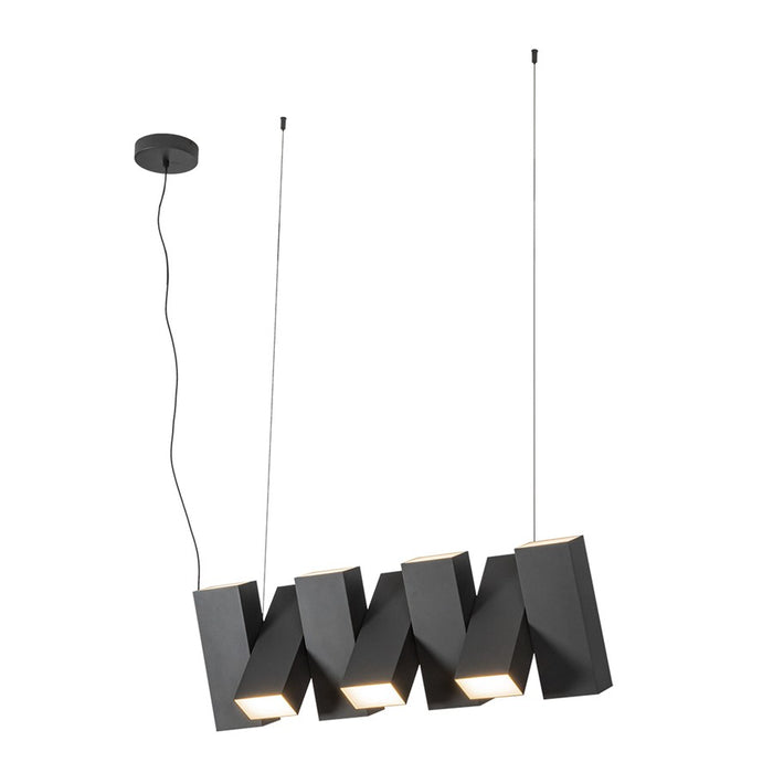 Kuzco Domino 35" LED Linear Pendant, Black - LP17435-BK-UNV