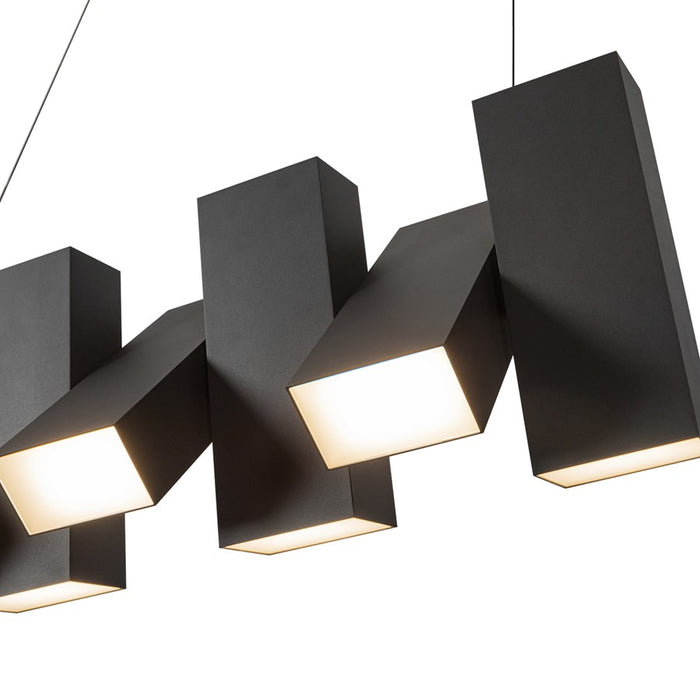 Kuzco Domino 35" LED Linear Pendant, Black