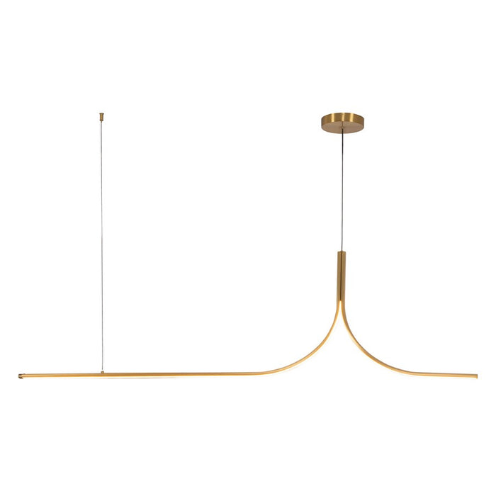 Kuzco Thread 5-ft Gold Dim LED Linear Pendant, Gold - LP17905-BG-UNV-010-RT