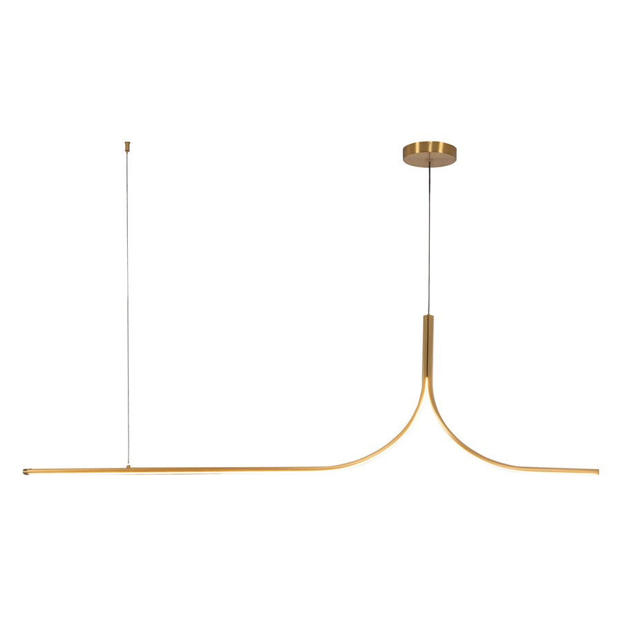 Kuzco Thread 5-ft Gold Dim LED Linear Pendant, Gold - LP17905-BG-UNV-010-RT