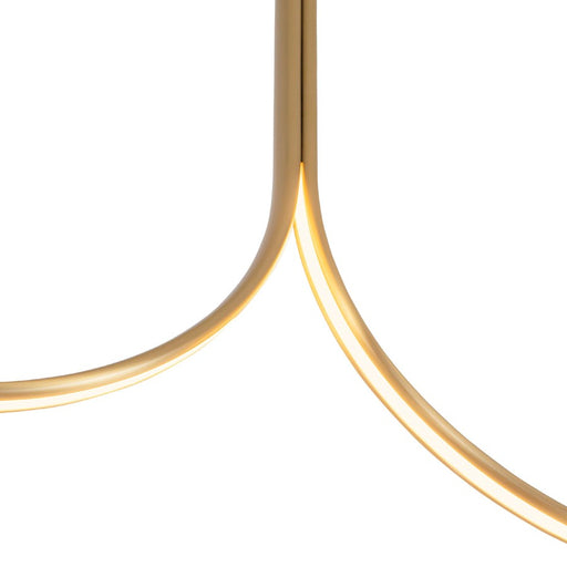 Kuzco Thread 5-ft Gold Dimmable LED Linear Pendant, Gold