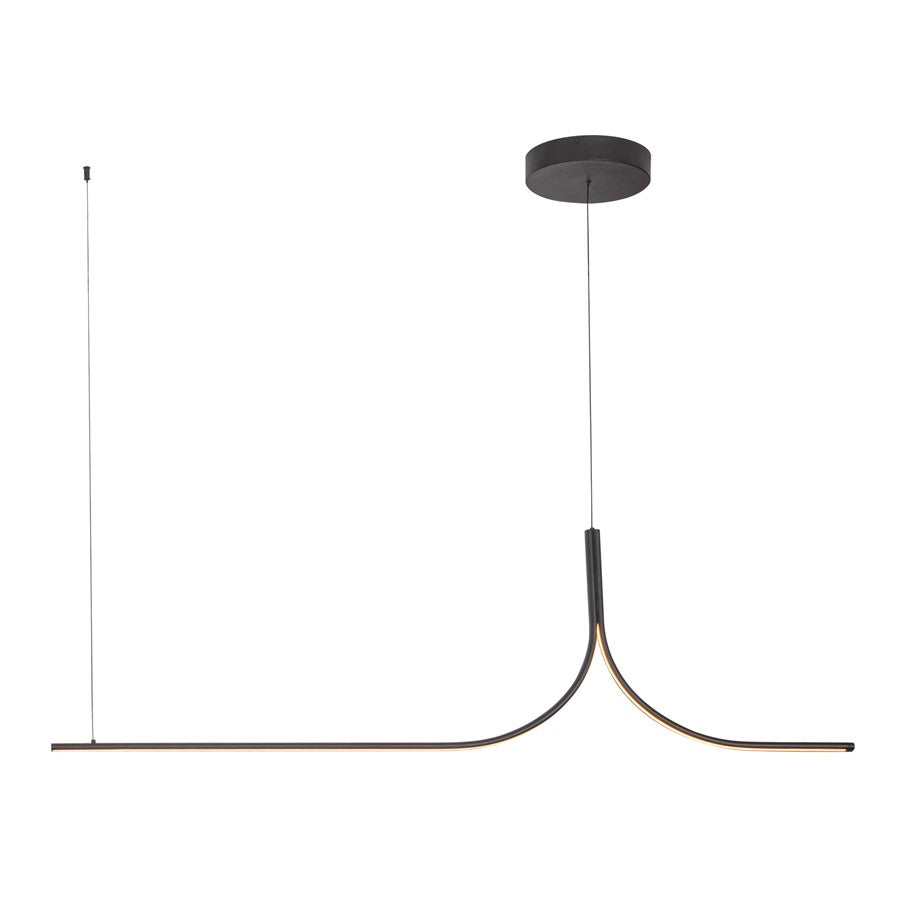 Kuzco Thread 5-ft LED Linear Pendant, 30W, Black - LP17905-BK-UNV-010