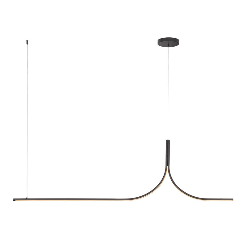 Kuzco Thread 5-ft LED Linear Pendant, 30W/RT, Black - LP17905-BK-UNV-010-RT