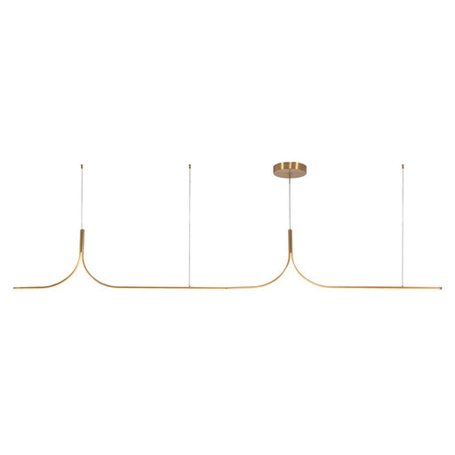 Kuzco Thread 10-ft Gold Dim LED Linear Pendant, Gold - LP17910-BG-UNV-010