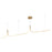 Kuzco Thread 10-ft Gold Dimmable LED Linear Pendant, Gold
