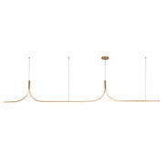 Kuzco Thread 10-ft Gold Dim LED Linear Pend, Gold - LP17910-BG-UNV-010-RT