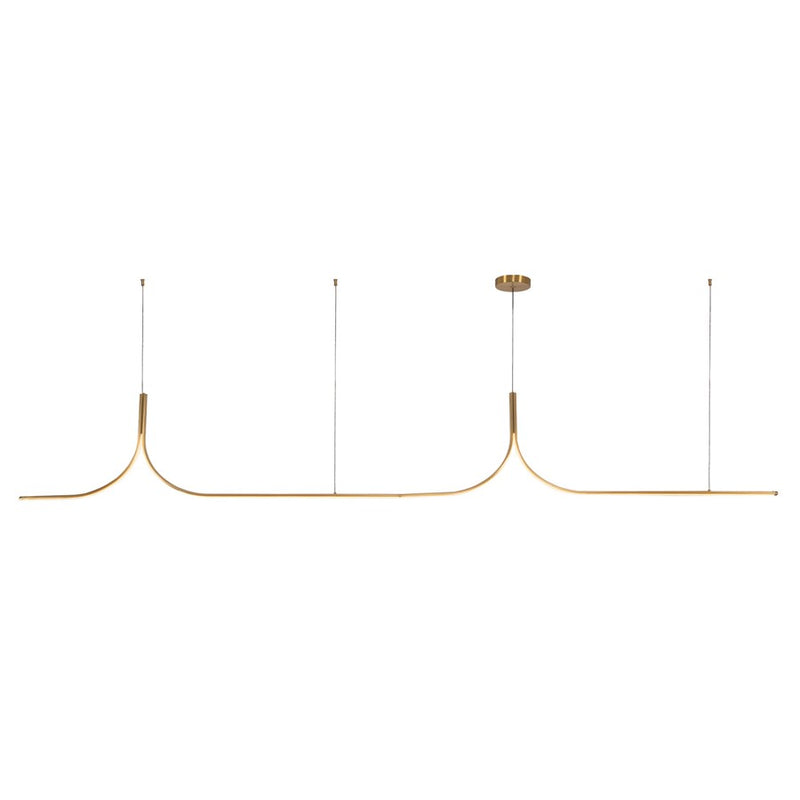 Kuzco Thread 10-ft Gold Dim LED Linear Pend, Gold - LP17910-BG-UNV-010-RT