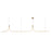 Kuzco Thread 10-ft Gold Dim LED Linear Pend, Gold - LP17910-BG-UNV-010-RT
