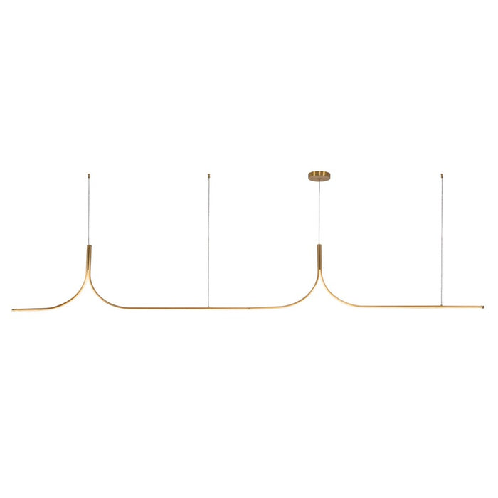 Kuzco Thread 10-ft Gold Dim LED Linear Pend, Gold - LP17910-BG-UNV-010-RT