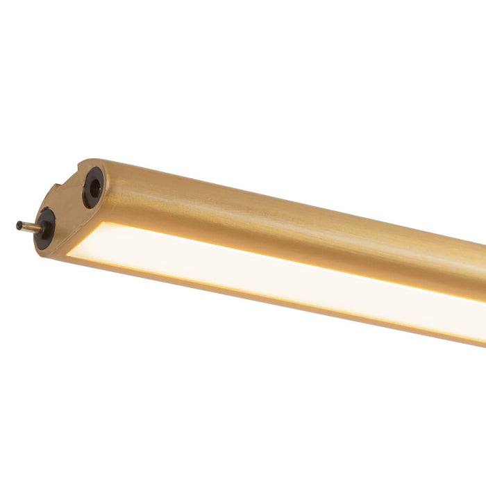 Kuzco Thread 10-ft Gold Dimmable LED Linear Pend, Gold
