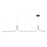 Kuzco Thread 10-ft LED Linear Pendant, 60W, Black - LP17910-BK-UNV-010