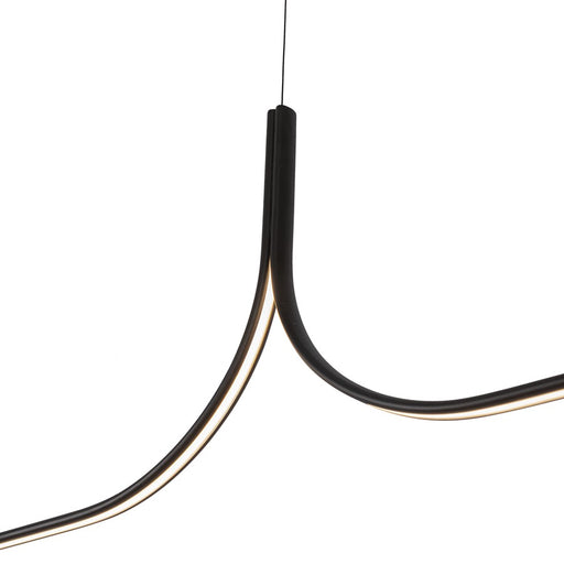 Kuzco Thread 10-ft LED Linear Pendant, 60W, Black