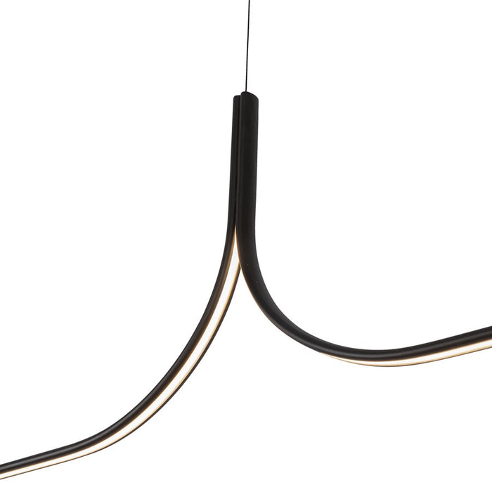 Kuzco Thread 10-ft LED Linear Pendant, 60W, Black