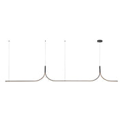Kuzco Thread 10-ft LED Linear Pendant, 60W/RT, Black - LP17910-BK-UNV-010-RT