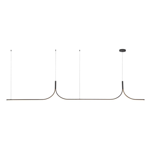 Kuzco Thread 10-ft LED Linear Pendant, 60W/RT, Black - LP17910-BK-UNV-010-RT