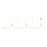Kuzco Thread 15-ft Gold Dim LED Linear Pendant, Gold - LP17915-BG-UNV-010-RT