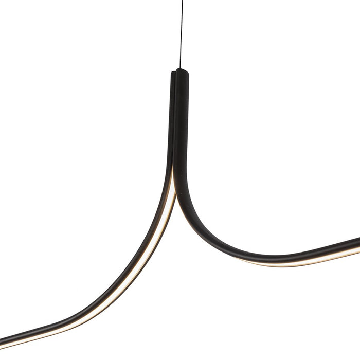 Kuzco Thread 15-ft LED Linear Pendant, 90W/RT, Black